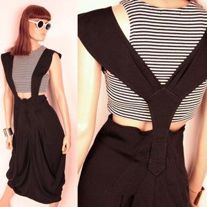 Vintage 80s/90s Black Suspender Dress